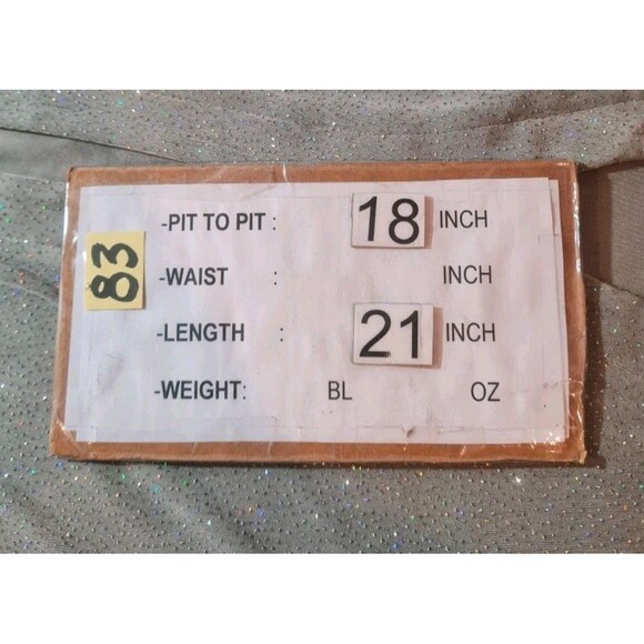 ALEX EVENINGS Women Size 10 Glitter Open Front Top Light Turquoise Long SLV 83P - Picture 6 of 6